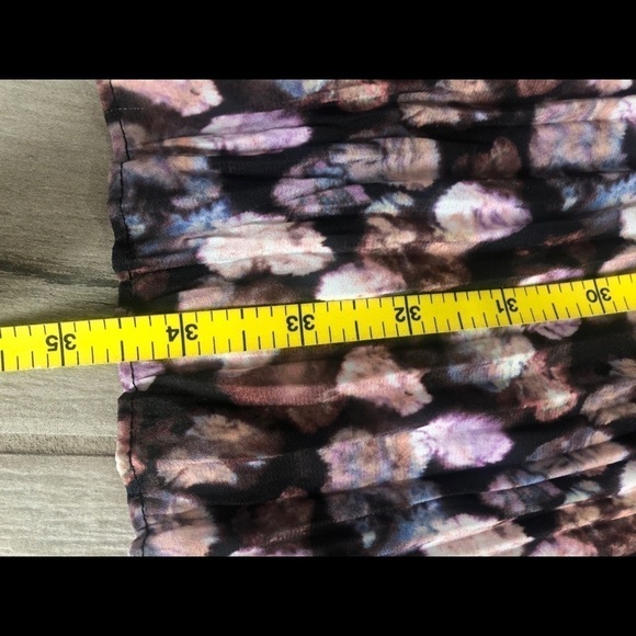 Vince Micro Painted Floral Pleated Culotte Pants L - Picture 4 of 9